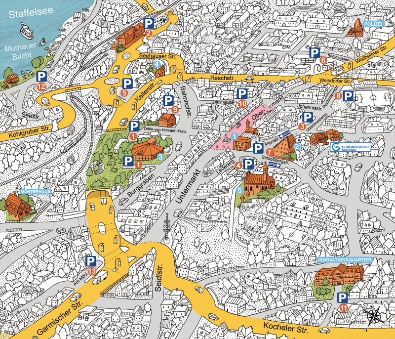 Gemeindewerke Murnau Parken Karte