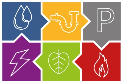 Icons block Umwelt neu Vollfarbe